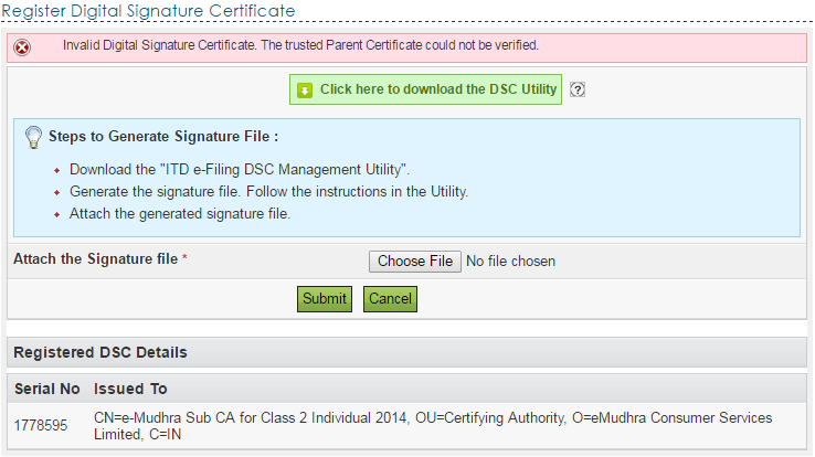 the credential selected for signing is invalid adobe